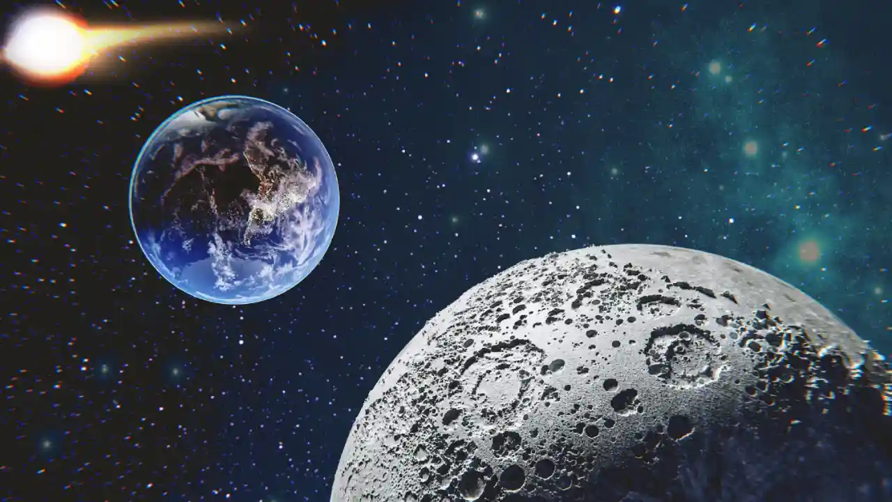 पृथ्वी से चंद्रमा की दूरी कितनी है