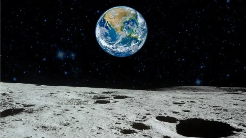चंद्रमा से पृथ्वी कैसी दिखती है?